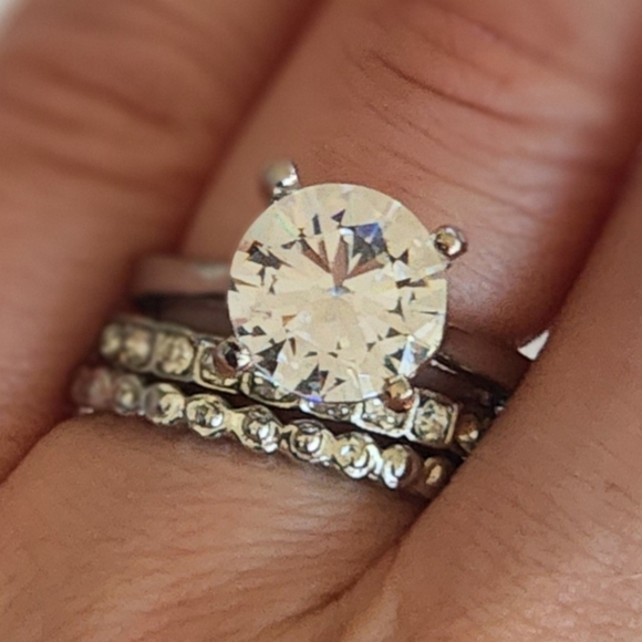 💍 Large Solitaire Gemstone Ring set - Picture 1 of 8